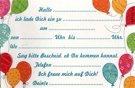 Einladung Kindergeburtstag Drucken